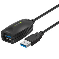Techly USB 3.0 Aktive Verlängerung, Superspeed, 5m,...