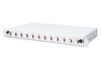DIGITUS LWL Spleißbox 1HE bestückt 12x LC DX...