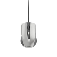 gembird Maus OPT 4 Tasten schwarz/silber