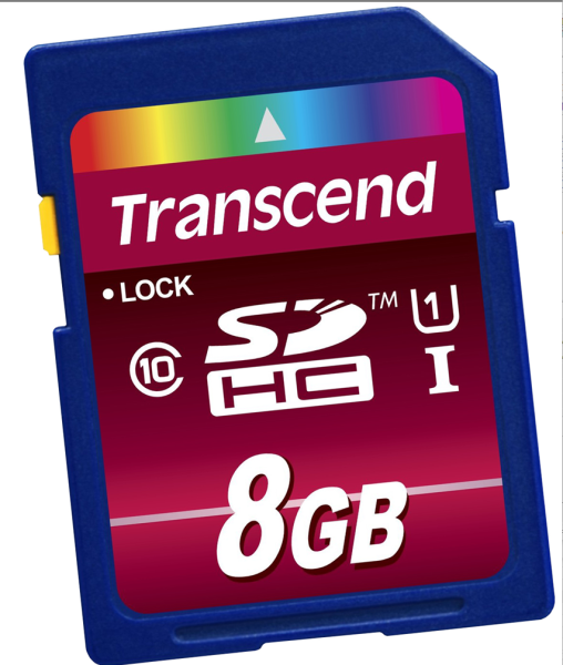 8GB Transcend SDHC Class 10