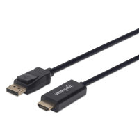 MANHATTAN 1080p DisplayPort auf HDMI-Kabel schwarz 1m
