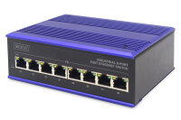 DIGITUS Switch Ind. 8-Port  10/100          Unmanaged blau