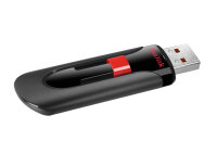 128GB USB 2.0 SanDisk Cruzer Stick SecureAccess Glide schwarz/rot