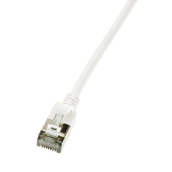 Logilink Patchkabel CAT6A U/FTP TPE SlimLine weiß 0,3m