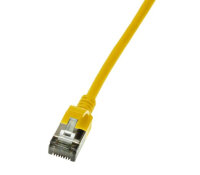 Logilink Patchkabel CAT6A U/FTP TPE SlimLine gelb 0,5m