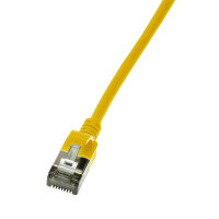 Logilink Patchkabel CAT6A U/FTP TPE SlimLine gelb 1,0m