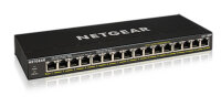 NETGEAR Switch 16x GE GS316PP unmanaged Lüfterlos,...