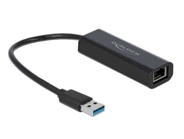 DELOCK Adapter USB 3.1 Typ-A Stecker zu 2,5 Gbit LAN