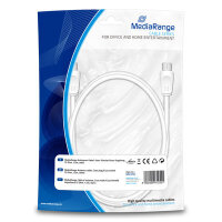 MediaRange Antenen-Kabel Koax-Stecker/Kupplung 75Ohm 1.5m w