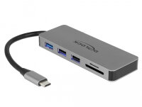 DELOCK USB C Dockingstation für Mobilgeräte...