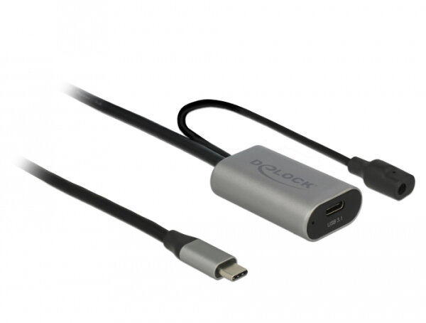 DELOCK aktives USB3.1 Gen.1 Verlängerungskabel USB TypC 5m