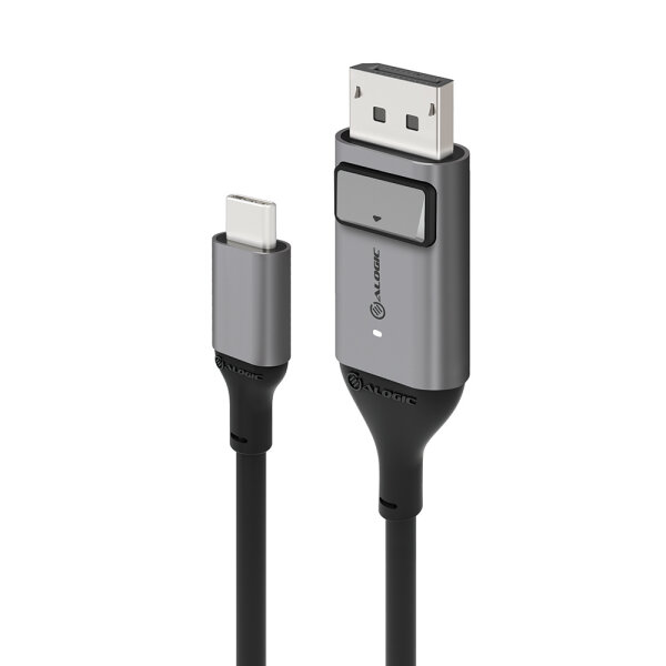 Alogic USB C Adapterkabel Typ C -DPort M/M 4k 60 Hz  2m,  gr