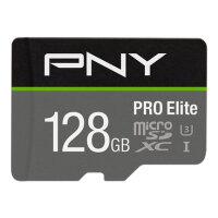 SD MicroSD XC Card 128GB PNY Pro Elite R100MB/s W90MB/s reta