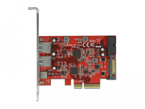 DELOCK exp. 4x Karte zu 1x ext. USB Type-C Buchse