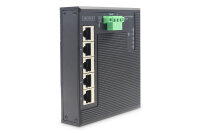 DIGITUS Switch Ind. 5-Port  Gigabit Flat    Unmanaged schwar