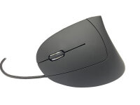MediaRange Maus ergonomisch Vertical links   USB  schwarz