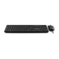 MediaRange Funk-Tastatur und Maus Set  1200 dpi  schwarz