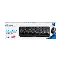 MediaRange Tastatur + Maus Set USB 2.0 kabelgebunden schwarz
