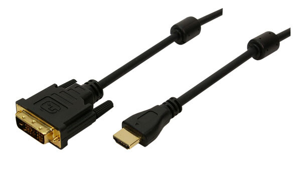 Logilink HDMI-DVI-Kabel HDMI Stecker -> DVI-D Stecker 2m schwarz