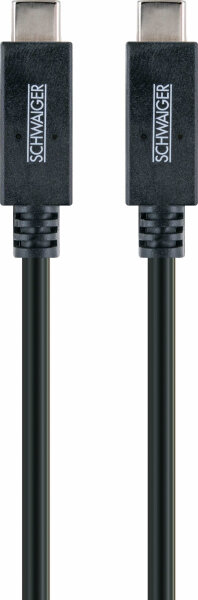 Schwaiger USB-Kabel 3.1 St. C->3.1 TypC 1,00m Schwarz
