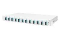 DIGITUS LWL Spleißbox 1HE bestückt 12x SC DX...