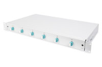 DIGITUS LWL Spleißbox 1HE bestückt  6x LC DX...