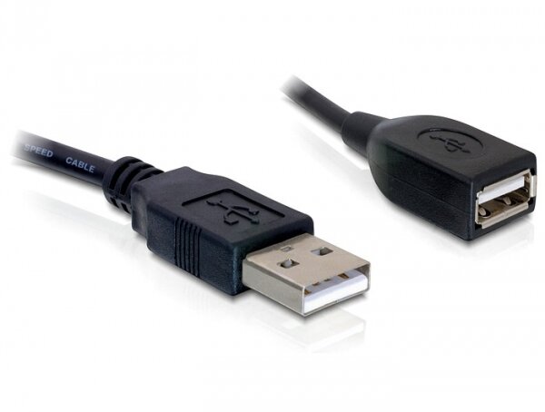 DELOCK USB Verl. A -> A St/Bu 0.15m sw