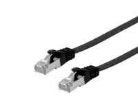 Equip Patchkabel Cat6A Flat U/FTP 2xRJ45  2.00m schwarz...