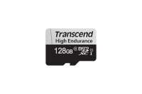 SD microSD Card 128GB Transcend SDXC USD350V w/Adapter