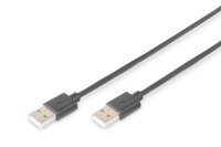 DIGITUS USB 2.0 Anschlusskabel Typ A -A  St/St     1.0m,  sw