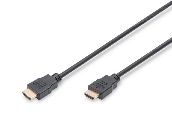 DIGITUS HDMI High Speed mit Ethernet Anschlusskabel, 3m, sw
