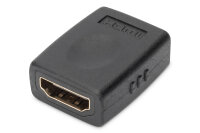 DIGITUS HDMI Adapter 4K, 3D fähig, Ethernet, schwarz
