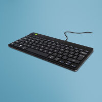 R-Go Tastatur Compact Break UK-Layout     verkabelt  schwarz