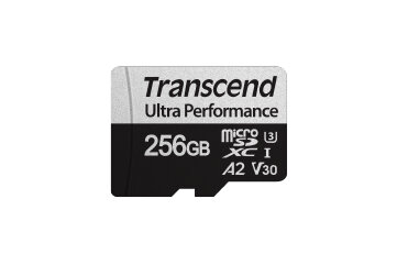 SD microSD Card 256GB Transcend SDXC USD340S w/Adapter