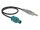 DELOCK Antennenkabel FAKRA Z-St > DIN-St RG-174 32cm sw
