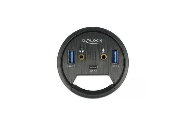 DELOCK USB-HUB 3Port 1x Typ-C / 2x Typ-A + HD-Audio Ports