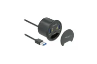 DELOCK USB-HUB 3Port 1x Typ-C / 2x Typ-A + HD-Audio Ports