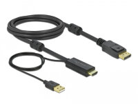 DELOCK HDMI DisplayPort Kabel St/St 4K 30Hz 2.0m