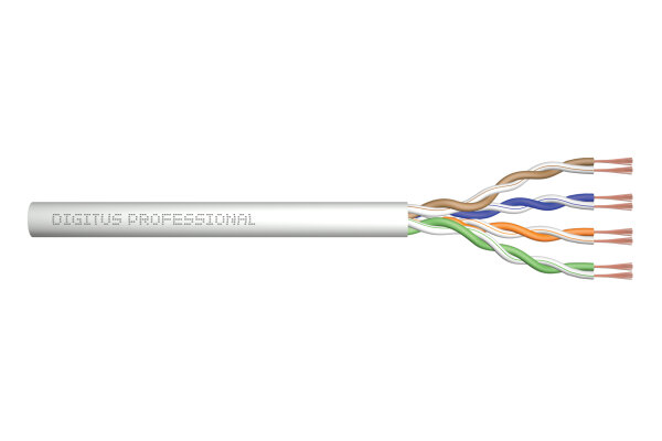 DIGITUS CAT 5e U/UTP Twisted Pair Patchkabel, 305m, grau