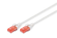 DIGITUS CAT 6 U/UTP Patchkabel - LSZH, 0,25m, weiß