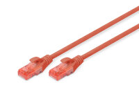 DIGITUS CAT 6 U/UTP Patchkabel - LSZH, 10m, rot
