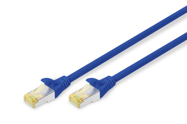 DIGITUS CAT 6A S/FTP Patchkabel, 3m, blau
