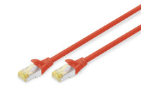 DIGITUS CAT 6A S/FTP Patchkabel, 3m, rot