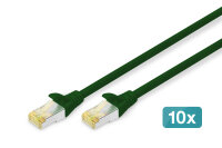 DIGITUS CAT 6A S/FTP Patchkabel, 10 Stück, 3m,...