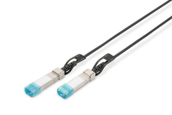 DIGITUS Kabel  SFP+ 10G DAC  2.0m schwarz  AWG 30  HP