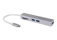 Equip Adapter USB-C->HDMI/2xUSB3.0/SD/TF 4K/ 30Hz...