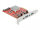 DELOCK PCI Express x4 Karte > SuperSpeed USB 10 Gbps