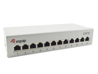 Equip Patchpanel 12xRJ45 Cat6  Desktop        250MHz RAL7035