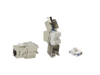 Equip Keystone Jack geschirmt Cat6A LSA         wzf.8Stk sil