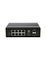 LevelOne Industr.PoE+Switch 8xGE PoE/2xSFP 240W unman.Metall